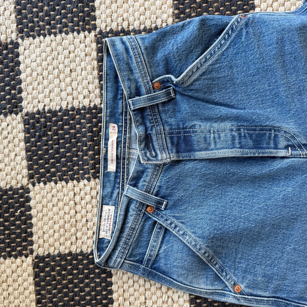 Levis Blue Denim Cargo Jeans - Picture 2 of 5